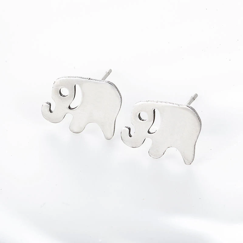 CARTER LISA модные ювелирные изделия минималистичные серьги-гвоздики в виде слона