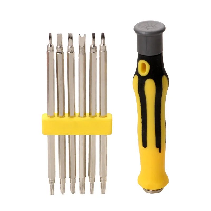 

6 Hl1 Multi-function Household Screwdriver Set Strong Magnetic Screwdriver Special-shaped Screwdriver Phillips Torx Hand Tools