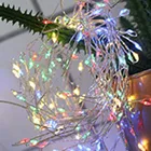 2,5 м 5 м Медный провод 100200 светодиодный строка светильник s фейерверк Fairy гирлянды светильник для новогоднего оконного Свадебная вечеринка 8 режимов