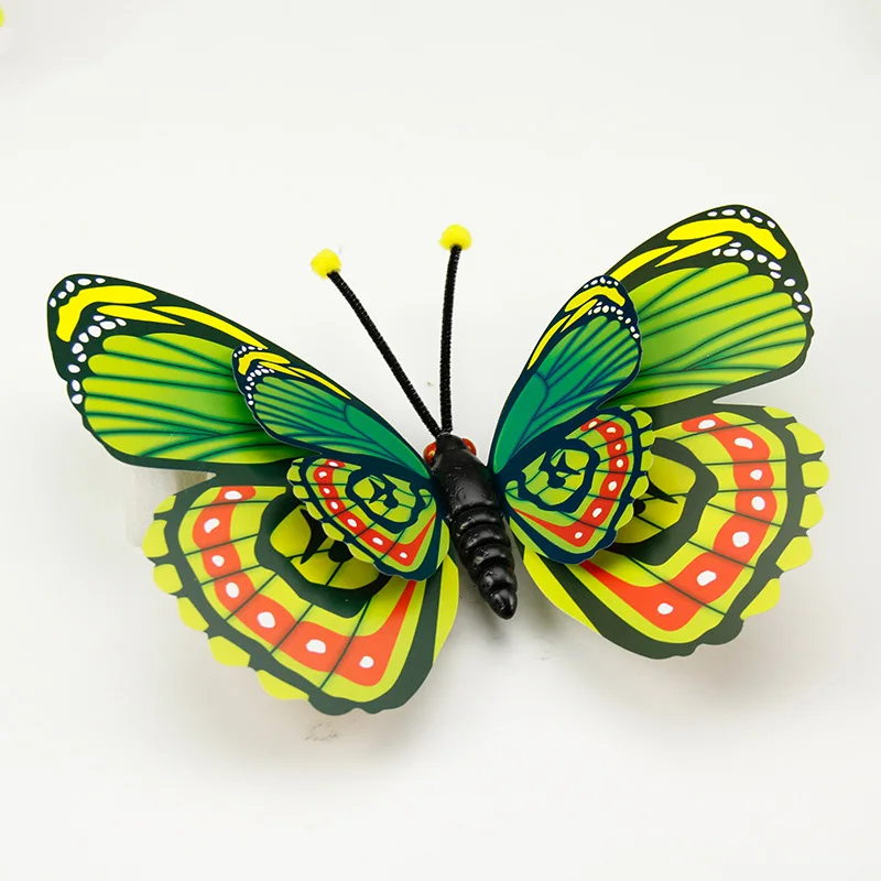 30 см двухслойный 3D большой настенный наклейка-бабочка для дома, декор бабочки для свадьбы и фестиваля, магнитные наклейки на холодильник 1 шт.