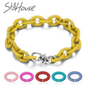 Браслеты из твердой резины для женщин, 10 цветов