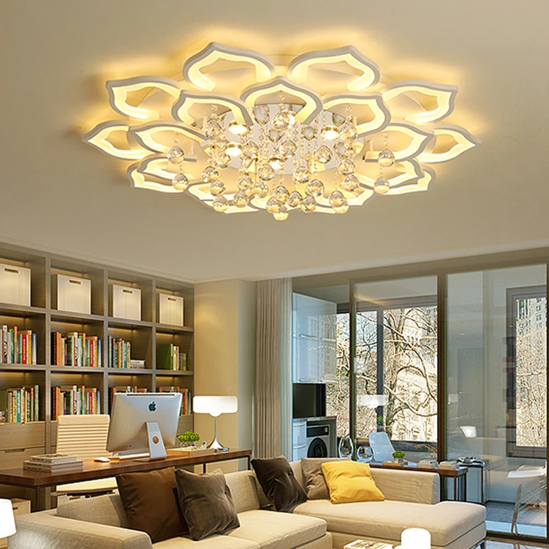 

Modern Crystal LED Chandelier Ceiling Chandeliers Lights For Living Room Bedroom Kitchen Lustres Indoor Lighting Fixtures Light