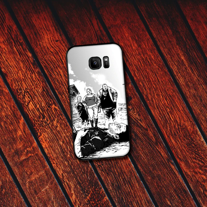 Чехлы для samsung A70 50 40 30 20 10 60 6 Plus черная и белая мультяшная задняя крышка телефона A7