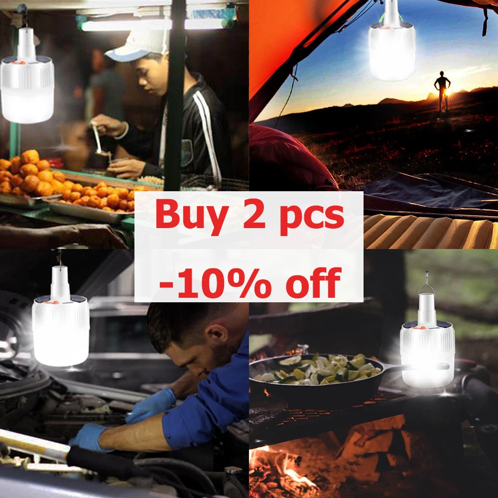 фонарь для кемпинга портативный освещение Перезаряжаемые Батарея лампы