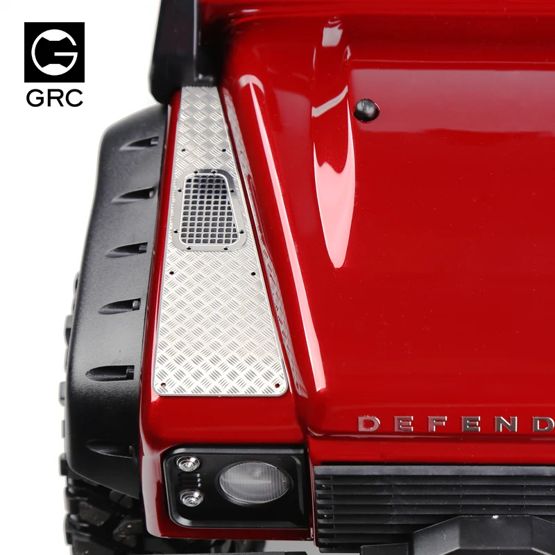 Металлическая защитная накладка на капот GRC trx4 defender из нержавеющей стали для