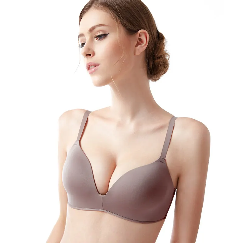 6 цветов сексуальный бесшовный бюстгальтер для Для женщин без косточек пуш ап