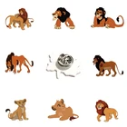 Заколка на лацкан с рисунком шрама льва из Диснея, акриловая Булавка С мультяшным персонажем короля льва муфазы, для мужчин и женщин, Индивидуальные ювелирные изделия