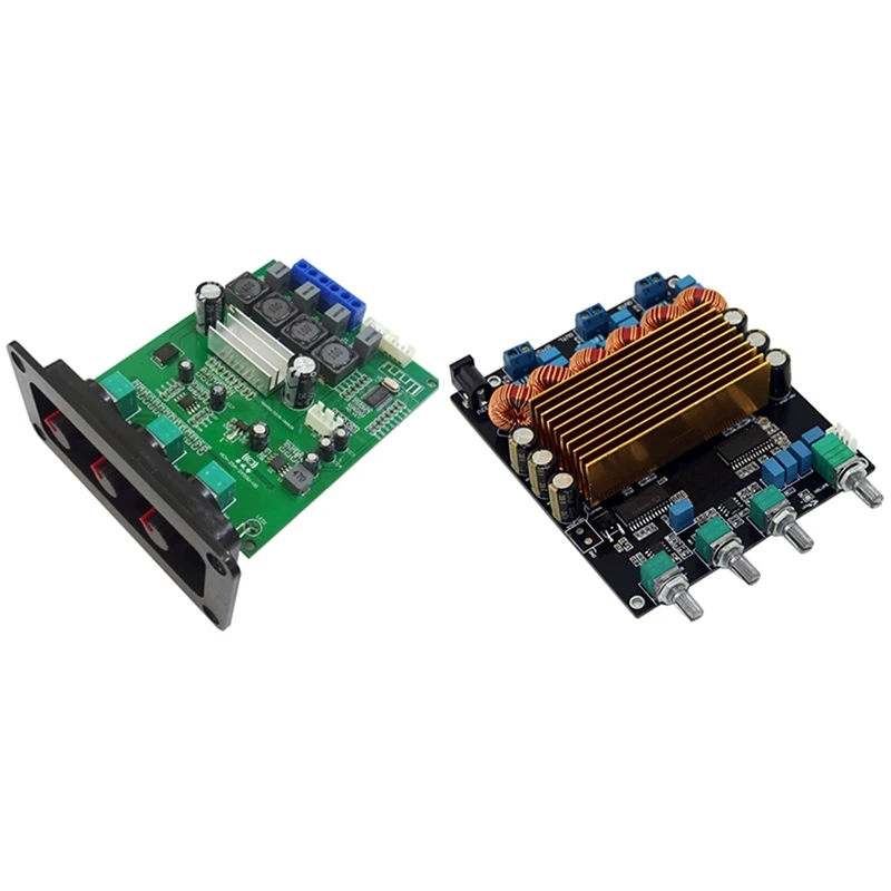 

2 Pcs Bluetooth 5.0 Power Amplifier Audio Board Sound Amplifiers Stereo Amp Treble Bass 2X50W & 160W+80W+80W