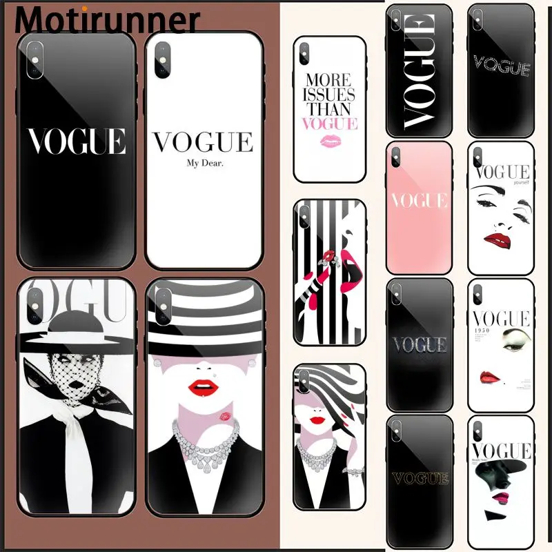 Motirunner Vogue модный DIY роскошный высококачественный чехол для телефона iPhone 11 pro XS MAX 8 7