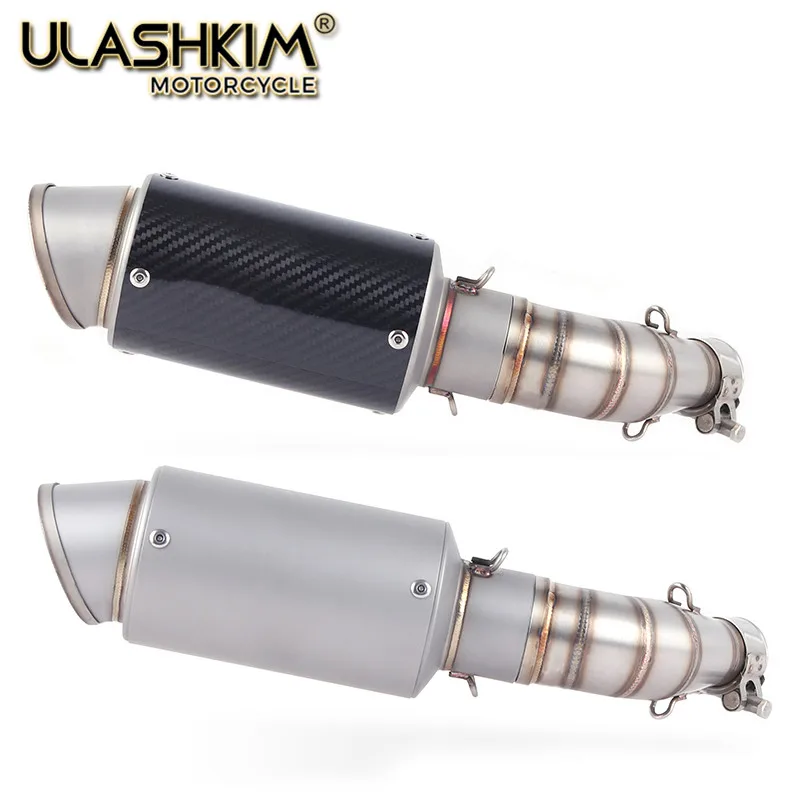 Мотоцикл из углеродного волокна глушитель трубы средней Escape Slip-On для YAMAHA YZF-R3 R3 R25