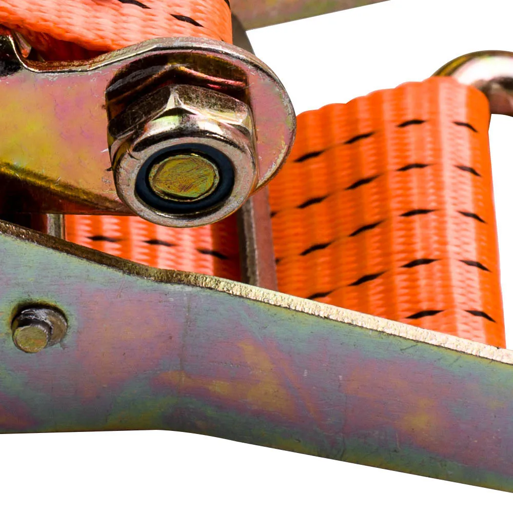 

10pcs 4 Ton 5 Metre Ratchet Strap Tie Down Trailer J hooks For Truck Goods Fastening