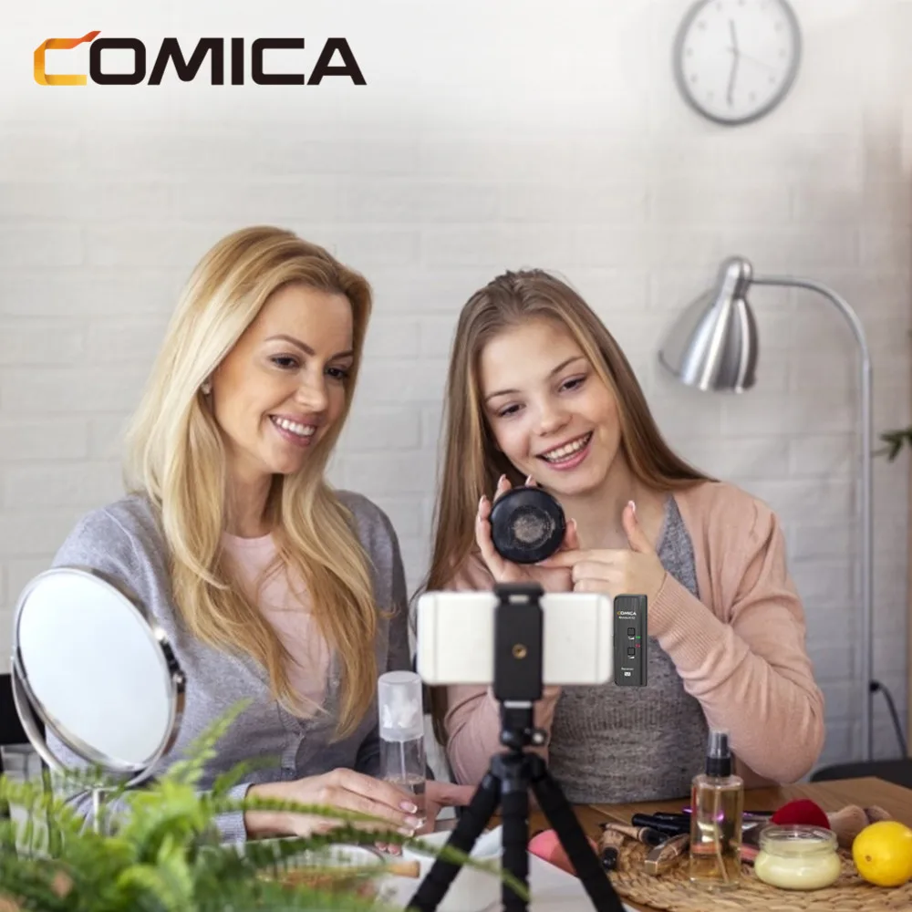 Цифровой беспроводной микрофон COMICA BoomX D MI 2 4G для iPhone передатчик и приемник