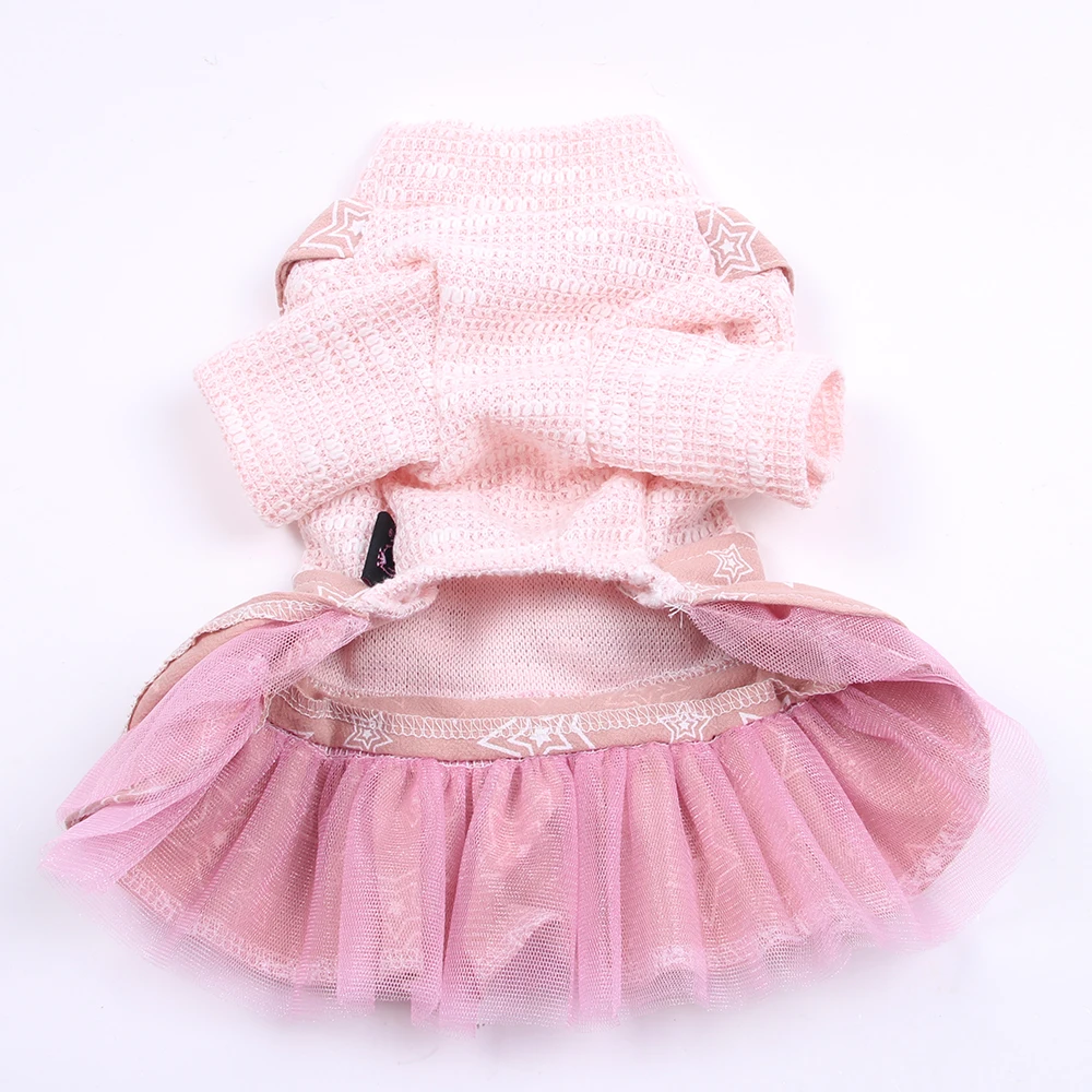 Маленькая собака кошка платье/комбинезон Звезды Дизайн Pet футболка со щенком