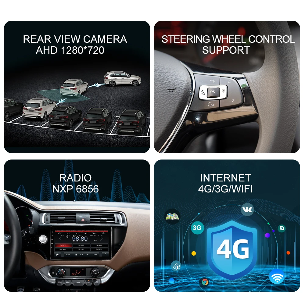 Автомобильный радиоприемник ISUDAR V57S для KIA/RIO 4 2016 2017 2018 2019 Android Авторадио
