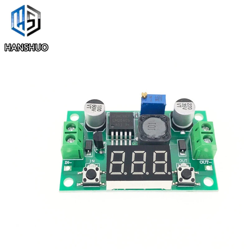 LM2596S LM2596 DC 4,0~ 40 до 1,3-37 в Регулируемый понижающий модуль питания+ светодиодный вольтметр Module модуль