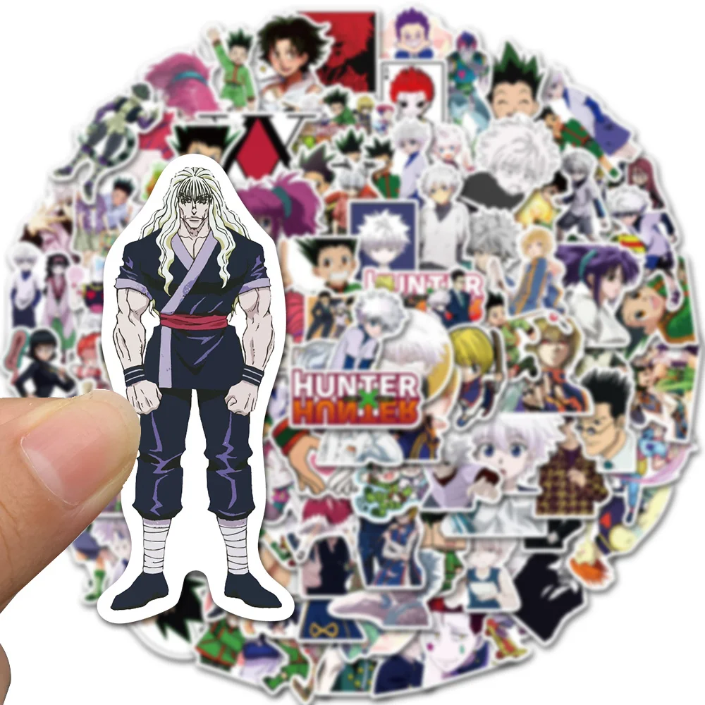 Наклейки в стиле аниме Hunter X 10/30/50/100 шт. водостойкие для ноутбука велосипеда