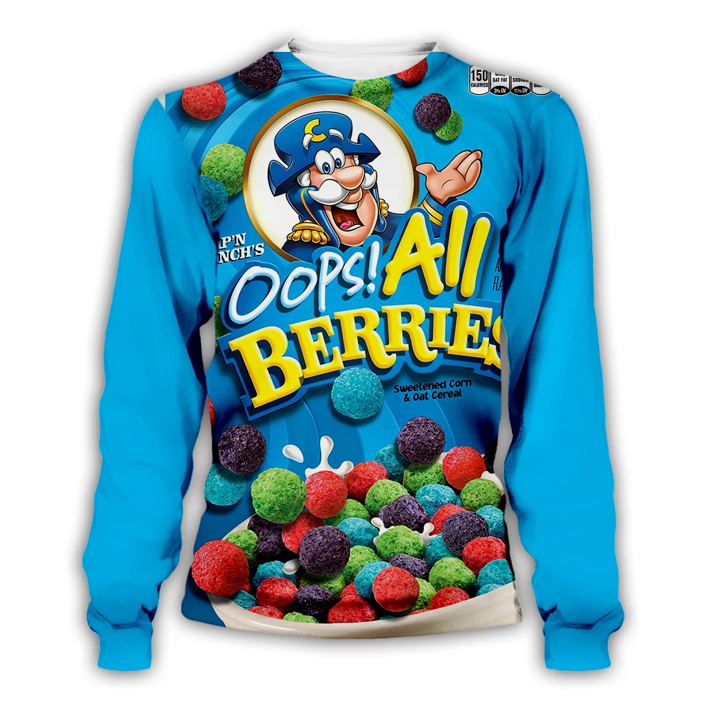 

Tessffel Food Candy Snacks Sauce Funny Sweatshirt Pullover Long Sleeve Tracksuit 3DPrint Casual Streetwear Hoodies Men/Women A-7