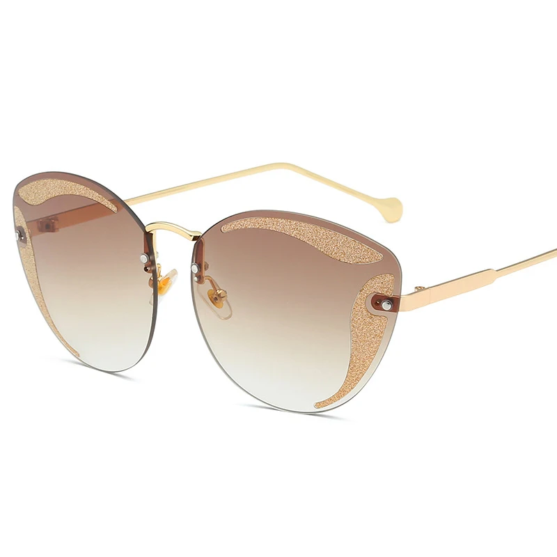 Hot Hot Hot SHEN NUO 6 Series women cat eye pin colored sunglasses polarized ray bann fashion glasses for feminino Oculos De Sol - Цвет линз: Коричневый