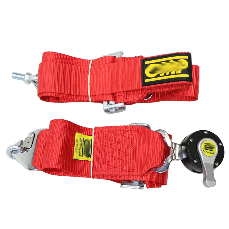 Автомобиль 4 точечный ремень безопасности Quick Release жгут нейлона Регулируемый