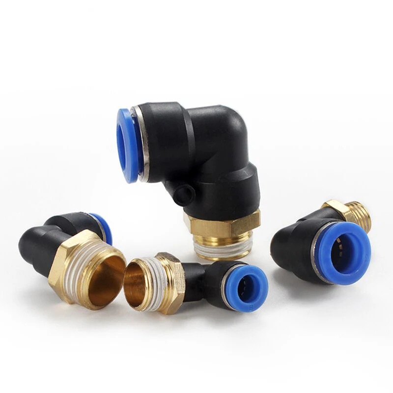 Пневматический соединитель для труб с резьбой PL пневматический шланга 4 16 мм PL6