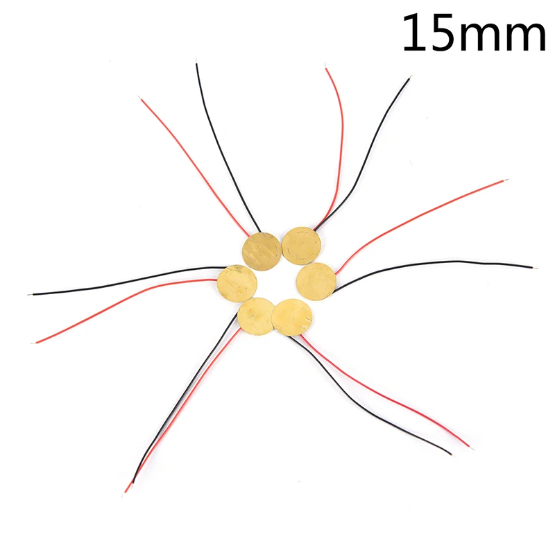 6 шт. пьезоэлектрический зуммер для гитары 15 мм подходит звукоснимателя народной