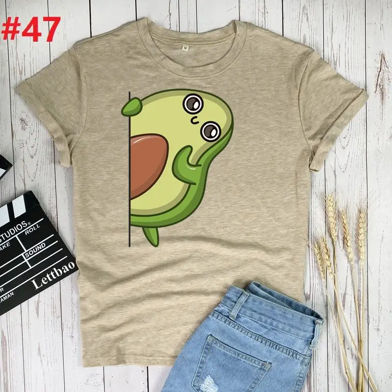 

Graphic Avocado Women T shirt Girl Camiseta Hipster Graphic Tshirt Female T-shirt Harajuku 90S Comic Tops Tee Female Clothes