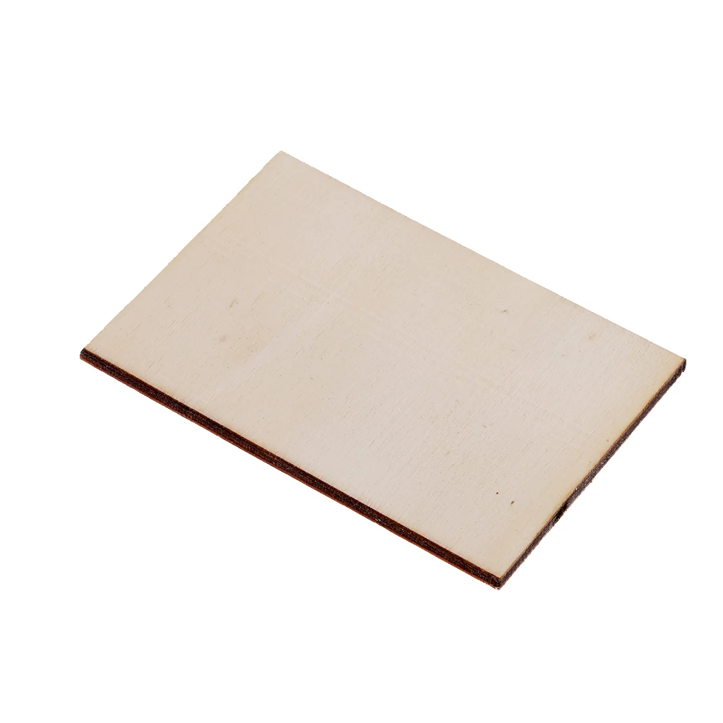 10 шт. пустая фанерная карта незаконченная деревянная доска знак DIY Декор