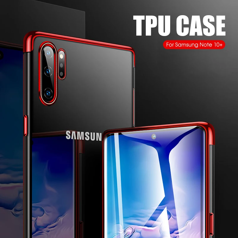 3 in 1 Plating Frame Case For Samsung Galaxy Note 10 Plus TPU Cover for S10 S9 S8 S10E Pro 9 8 S7 Edge |