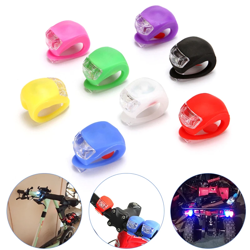 Велосипедная силиконовая лампа светодиодная велосипедная безопасная для головы