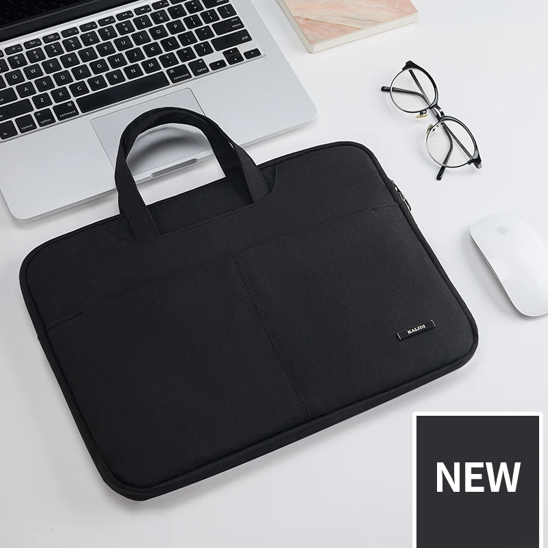 NEW Black Сумка KALIDI для ноутбука 13,3 14 15 15,6 дюймов Сумка для ноутбука Macbook Air Pro 11 13 15 Dell Asus hp acer чехол для ноутбука водонепроницаемый - Цвет: NEW Black