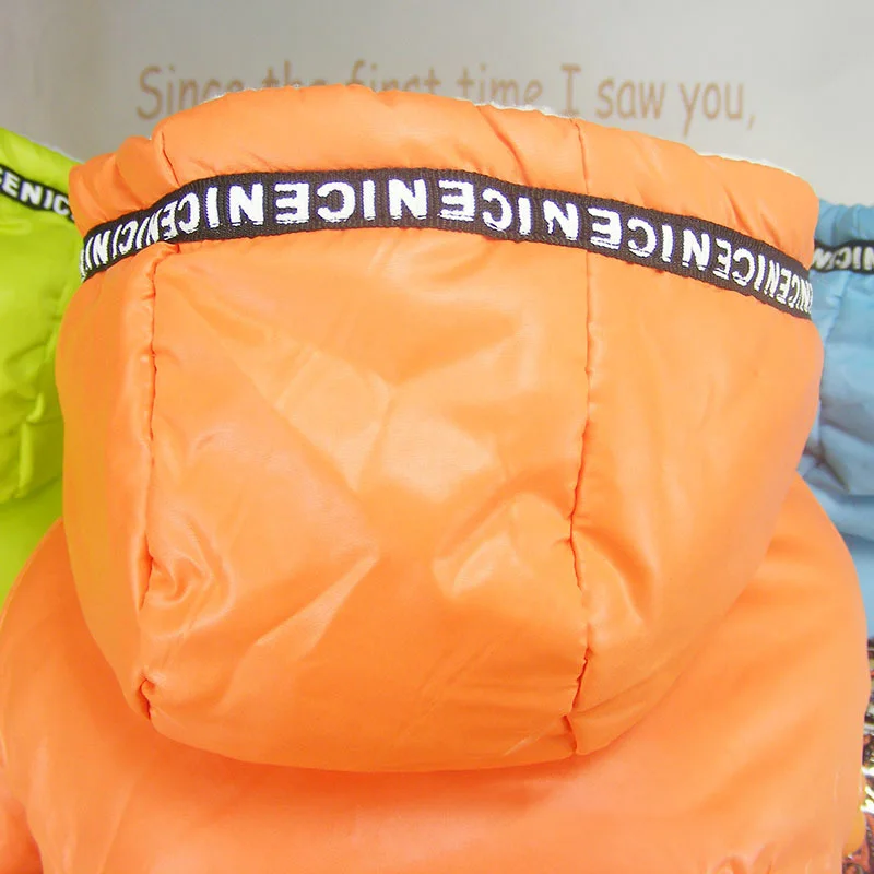 Зимний комбинезон для Собаки Одежда домашних животных маленькая собака пуховик