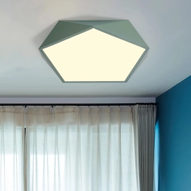 Креативные геометрические потолочные светильники спальня детская комната