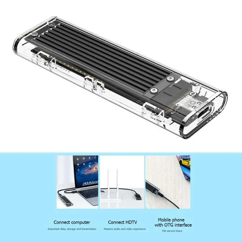 ORICO TCM2F C3 NGFF на USB3.1 TYPE C M.2 SSD HDD коробка 5 Гбит/с Корпус жесткого диска чехол для 2230 2242