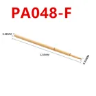 100 шт.упак. пружинный позолоченный тестовый зонд PA048-F игольчатая трубка внешний диаметр 0,48 мм Общая длина 12 мм тестовая игла PCB