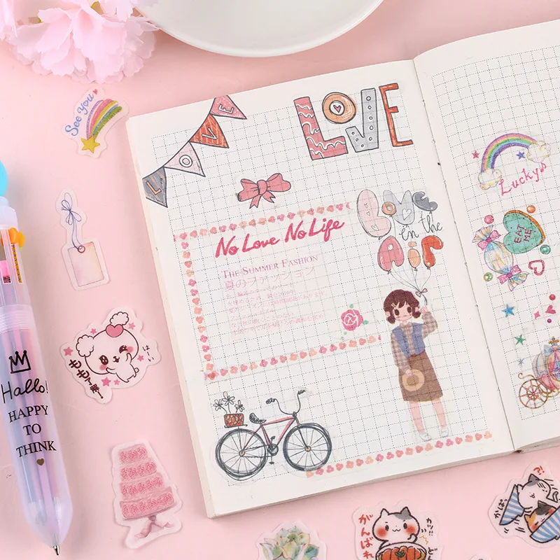 40 шт. Необычные суккулентные милые наклейки для дневника Скрапбукинг