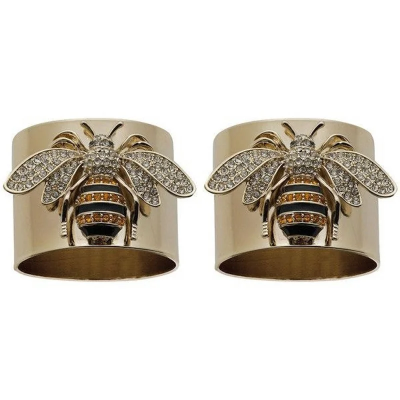

Fashion Women's Bee Honeycomb Ring Gold-plated Wide Brim Ring Women's Wedding Bohemian Jewelry Women Gifts