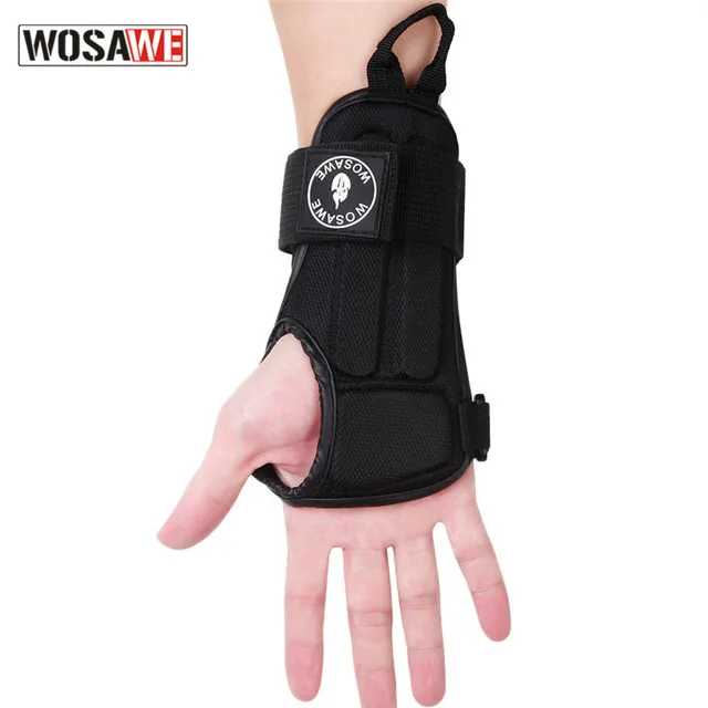 WOSAWE 1 Pair Motorcycles Adjustable Guard Wrist and Palm Protection Support Brace Pads EVA Skating Hand Shockproof Wristbands | Автомобили