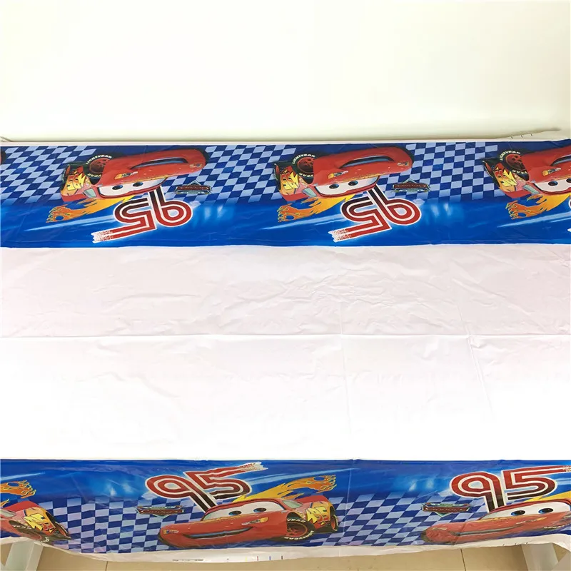 Disney Cars Lighting Mcqueen 108*180 см украшения для дня рождения Детские принадлежности одноразовая посуда скатерть для душа ребенка