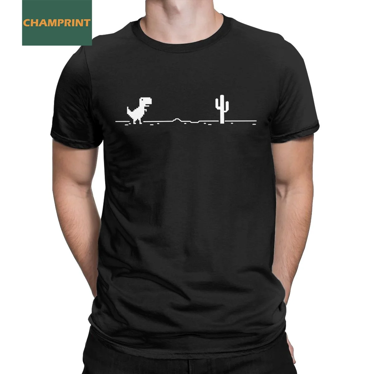 

Men Trex Cactus Offline T Shirt Cotton Tops Vintage Short Sleeve Round Neck Tees Printing T-Shirts