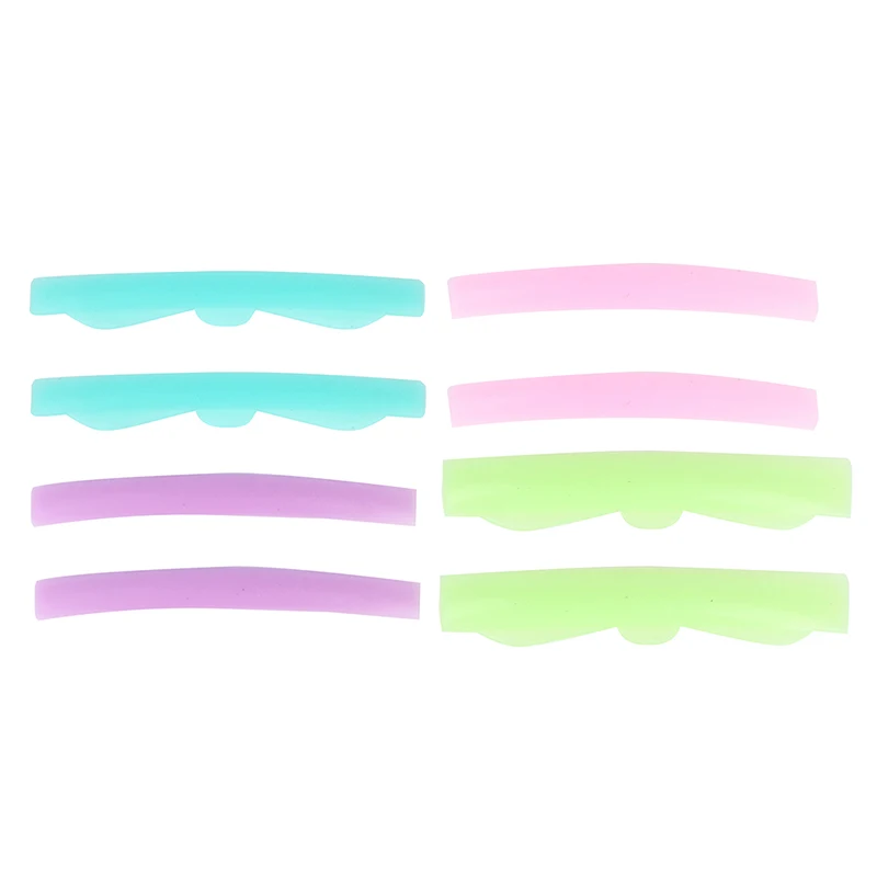 

8Pairs Silicone Eyelash Perm Pad Colorful Recycling Lashes Rods Shield Lifting 3D Eyelash Curler Accessories Applicator Tools