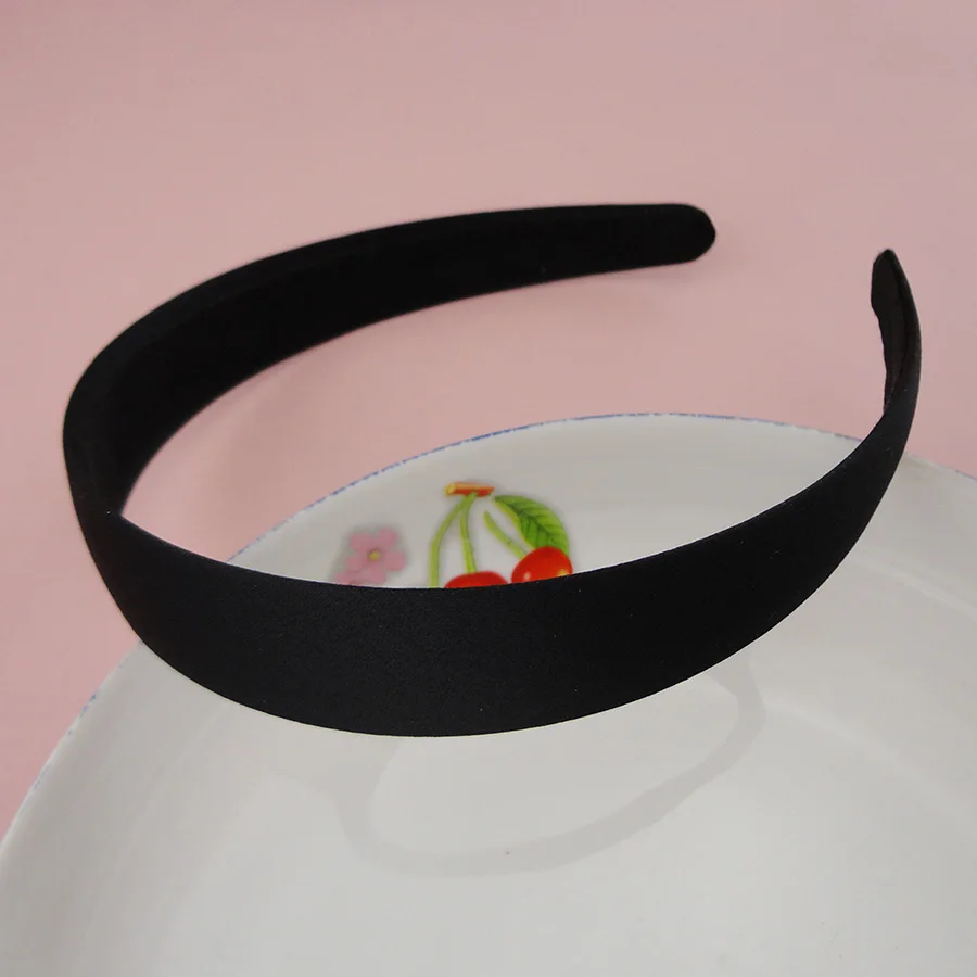 10 шт. обручи для волос из атласной ткани 2 5 см 3 0