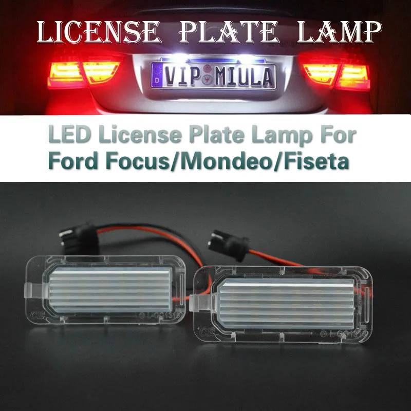 Светодиодный светильник номерного знака Bafire для Ford Focus 5D Mondeo Fiesta 2 шт.|Сигнальная