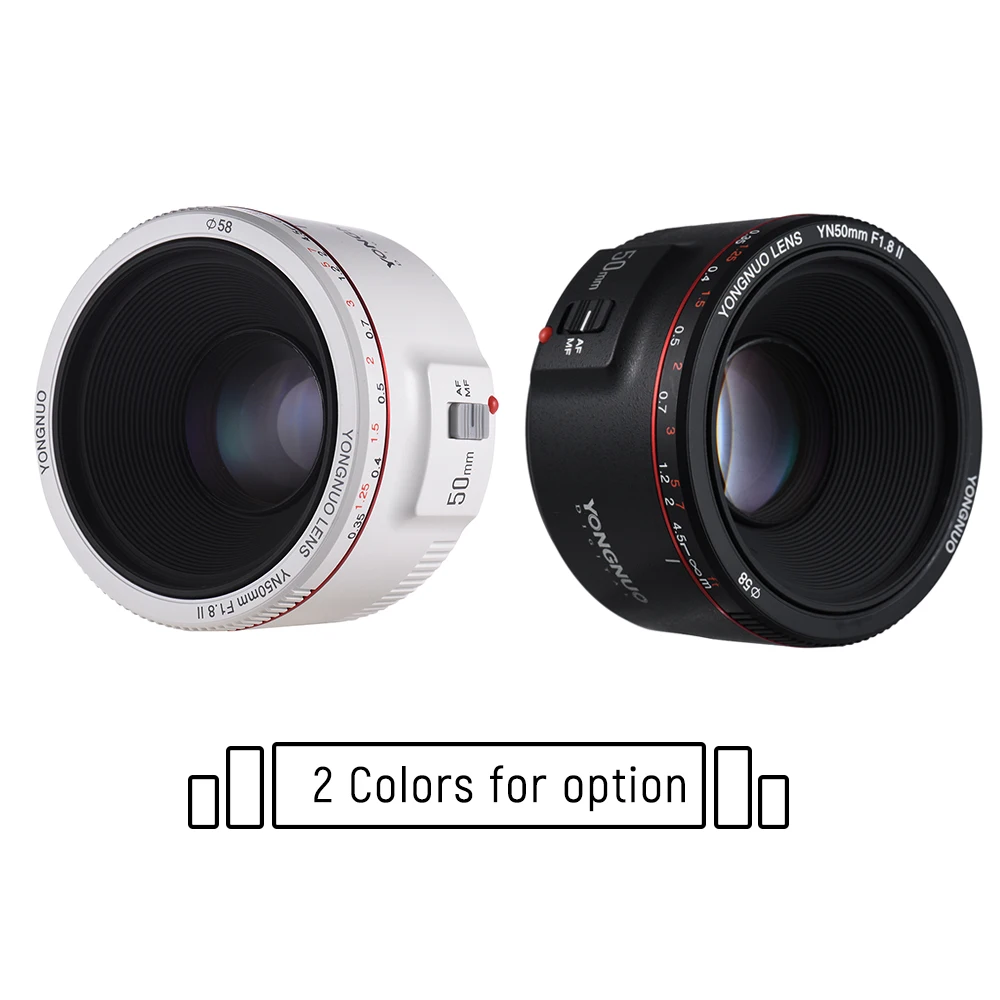YONGNUO YN50mm F1.8 II стандартный объектив с большой диафрагмой автофокус 0 35 для Canon EOS 70D