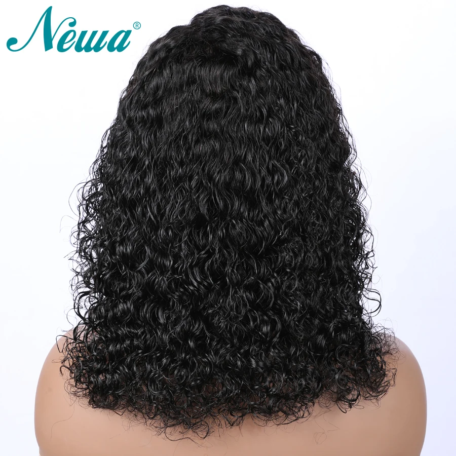 Волосы Newa короткие кружевные фронтальные человеческие волосы парики для черных