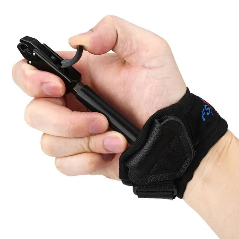 

Outdoor Black Color Archery Caliper Release Aid Compound Strap Pro Shooting Bow Arrow Trigger Archery Bow Wristband P2H2