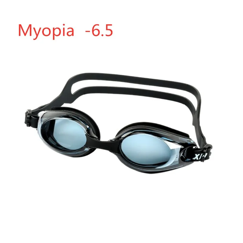 Myopia -6.5 Горячая Летняя черная Анти-туман с покрытием водная диоптрия плавательные очки маска для взрослых по рецепту оптическая близорукость плавательные очки - Цвет: Myopia -6.5