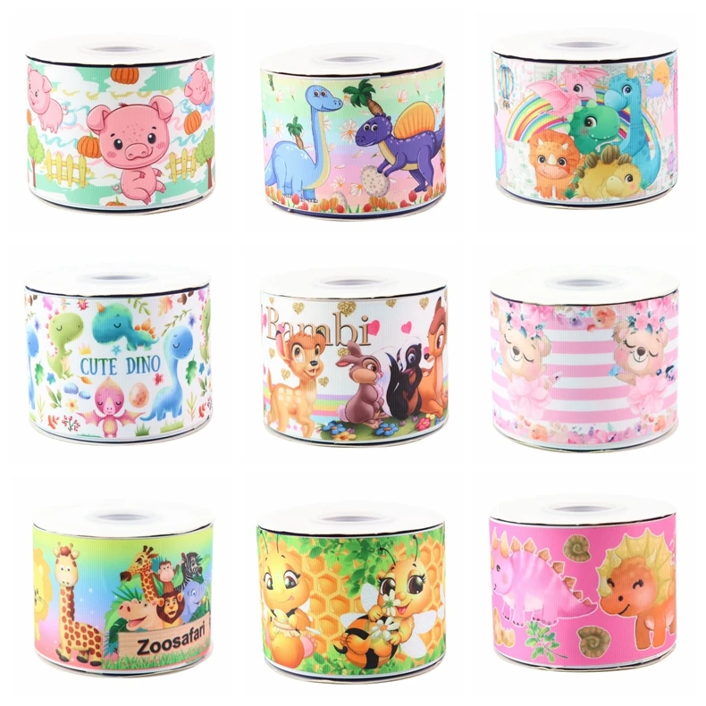 

HSD-DIY Craft Supplies character printed grosgrain ribbon 10 yards per Roll