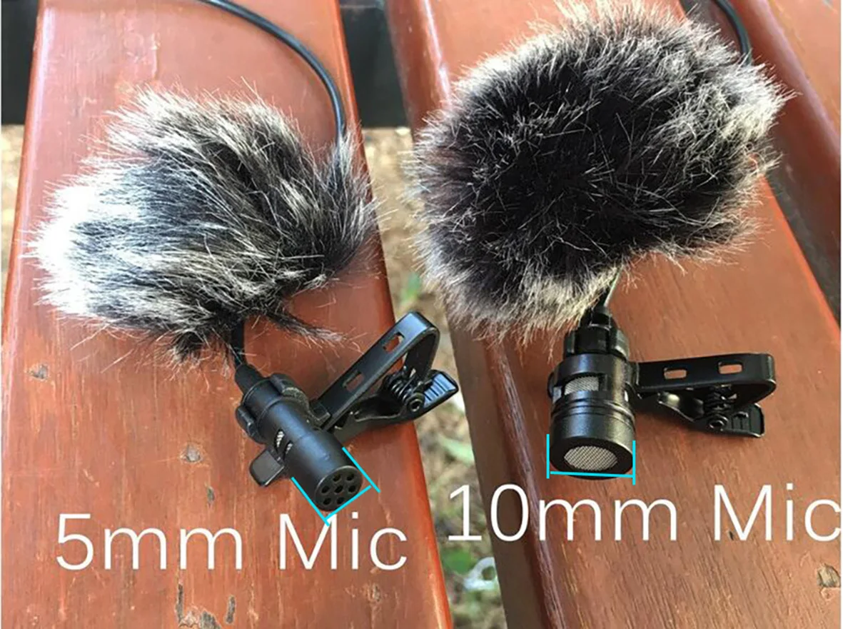 4 шт. микрофон пушистый Универсальный петличный налобный ветровой фильтр меховой