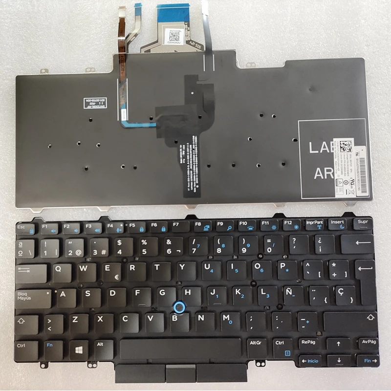 New Spanish/Latin SP/LA keyboard for Dell Latitude 14 5000 3340 e3340 5450 7450 3350 E5450 E5470 E7450 E7470 Backlit | Компьютеры и