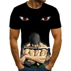 2020 новый цельный костюм для мальчика с рисунком из аниме Harajuku топы Летняя мужская футболка 3D модная мужская футболка размера плюс уличная одежда